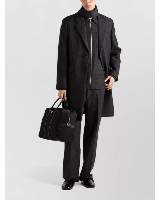 Prada Black Recycled Nylon Travel Bag for men
