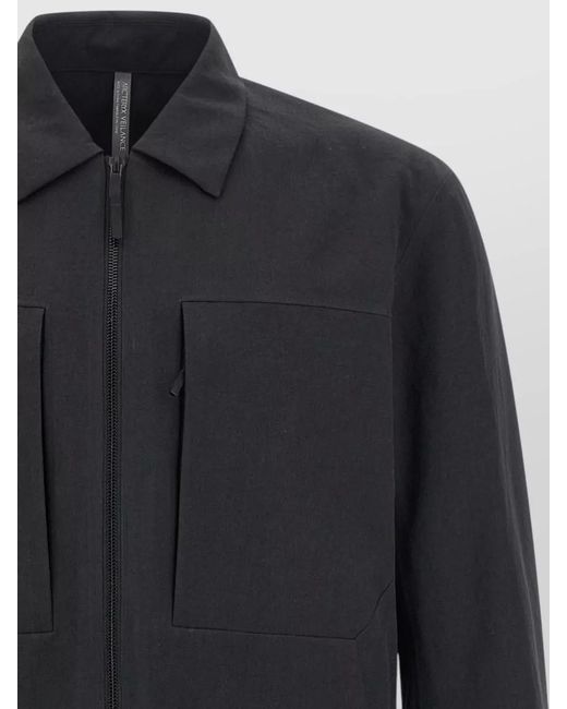 Veilance Black Polyester Mionn Lightweight Jacket for men