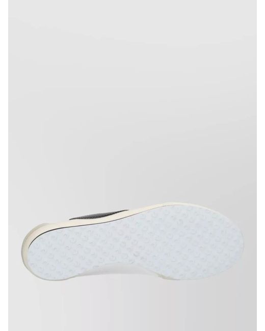 MARINE SERRE Natural Leather Low-Top Sneakers