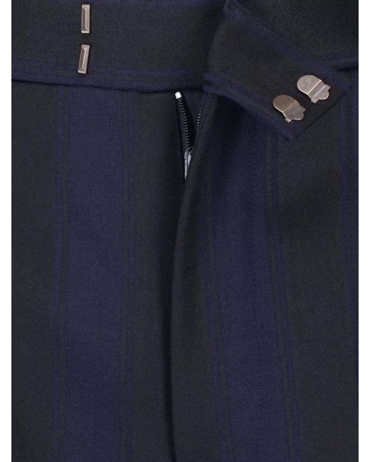 Vivienne Westwood Blue Straight-Leg Suit Trousers