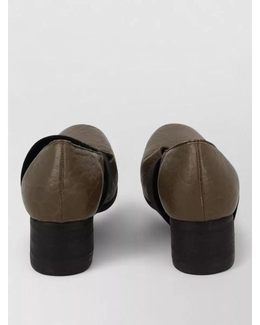 Uma Wang Black Leather Ballerina Shoes