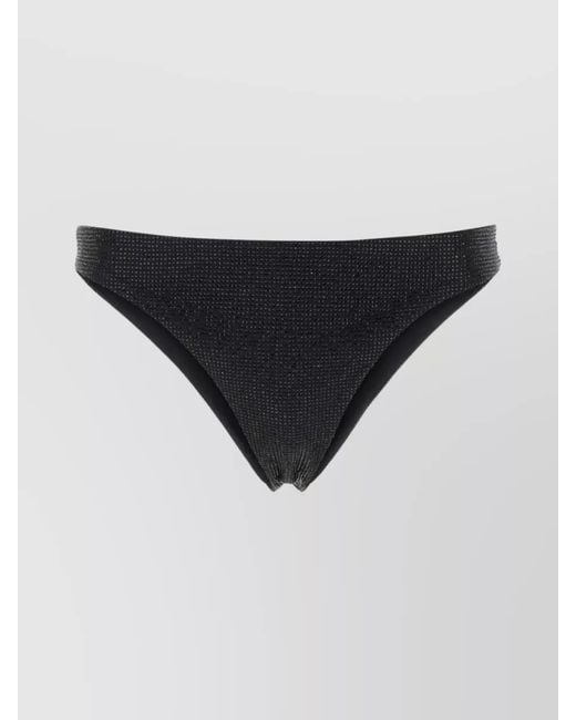 Prada Black Crystal-Embellished Bikini Bottoms