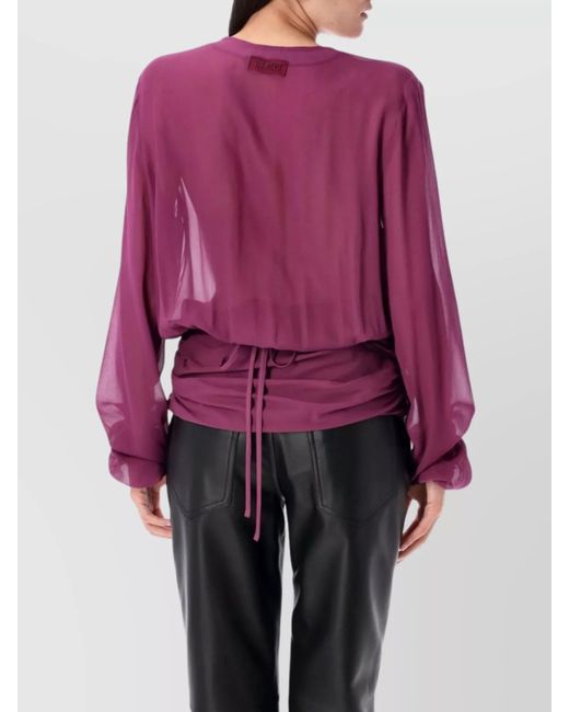 The Attico Purple Blouse