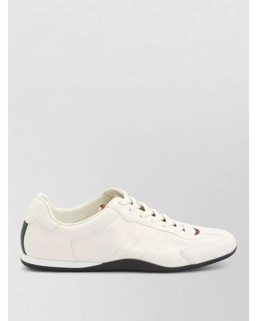 Gucci Natural Leather Low-Top Sneakers for men