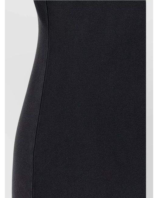 Balenciaga Black Cotton Mini Polo Dress