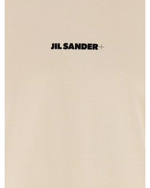 Jil Sander Natural Logo Sweatshirt for men
