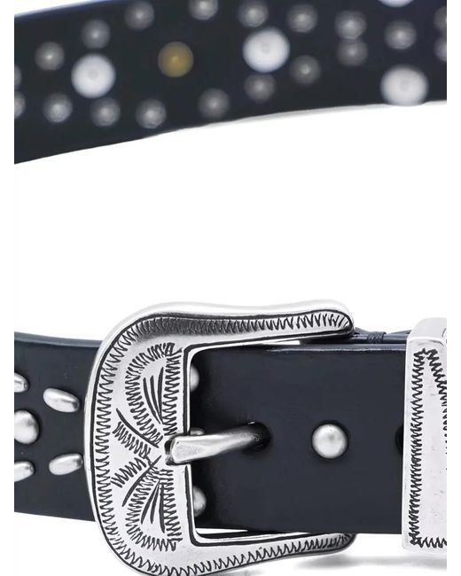 Golden Goose Deluxe Brand Multicolor Belt Featuring Metal Studs Adjustable Length