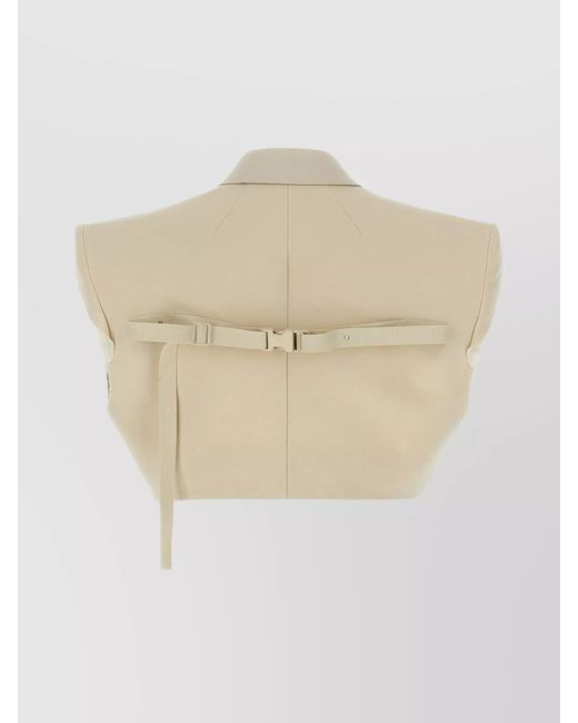 Rick Owens Natural Micro Tatlin Vest