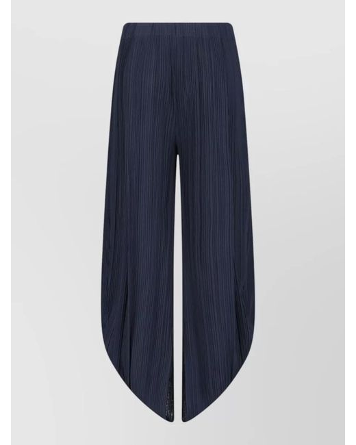 Giorgio Armani Blue Wide-Leg Trousers