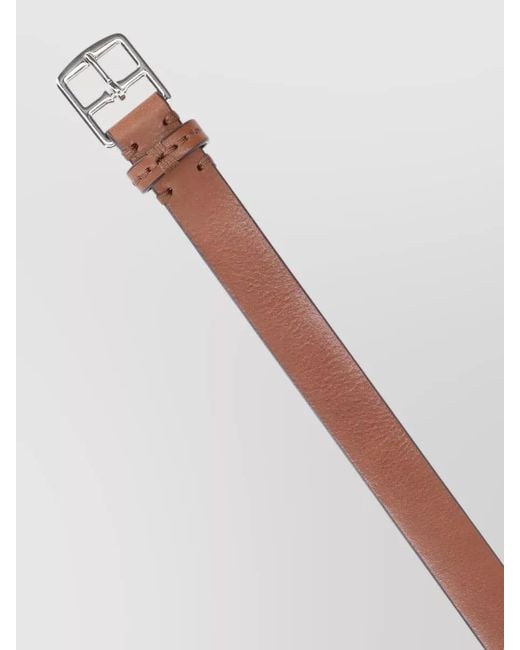 J&m Davidson White Belts Adjustable Length Buckle Detailing for men