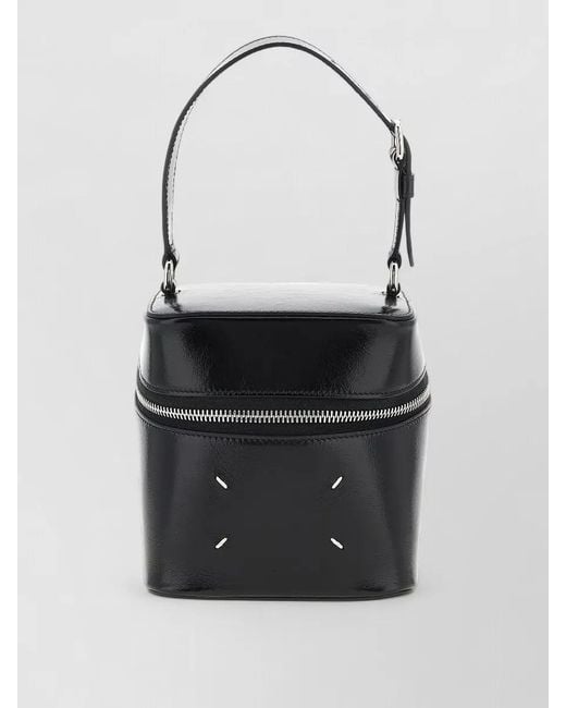 Maison Margiela Black Bucket Bag Chain Strap Metal Hardware