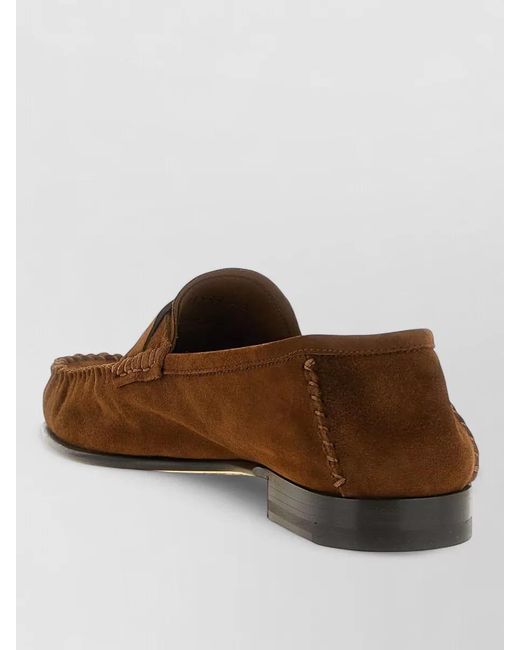 Tom Ford Brown Suede Loafers for men