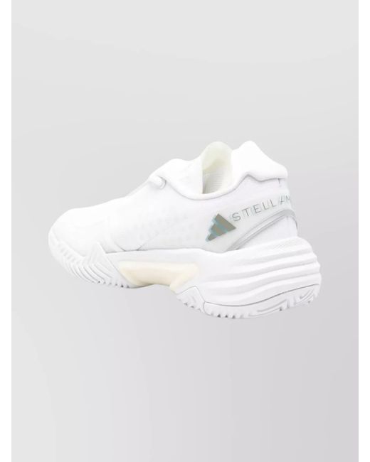 Adidas By Stella McCartney White Perforated Low-Top Sneakers