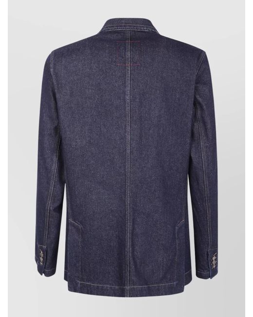 Uma Wang Blue Wool Jacket for men