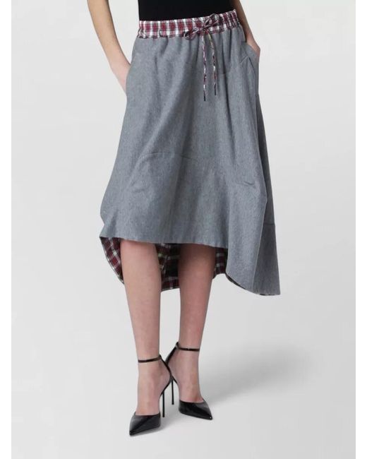 Vivienne Westwood Gray Asymmetric Skirt