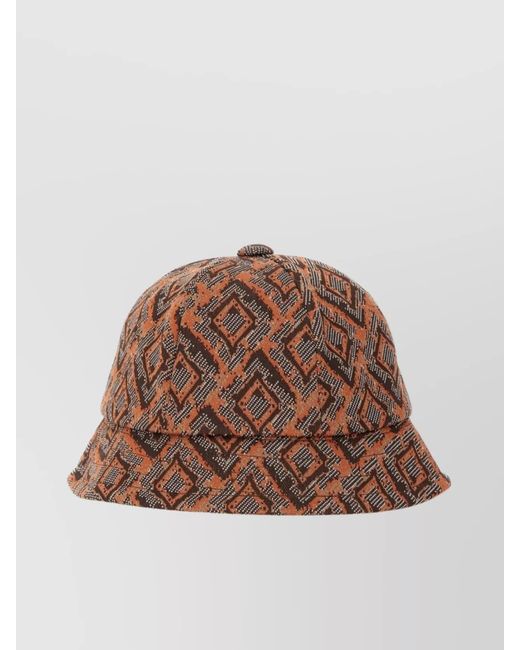 Needles Brown Printed Bucket Hat for men