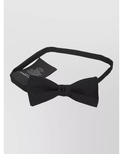 Saint Laurent Black Silk Bow Tie for men