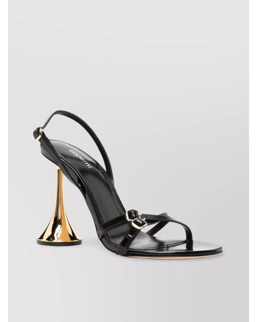 Coperni Metallic Leather Heel Sandals