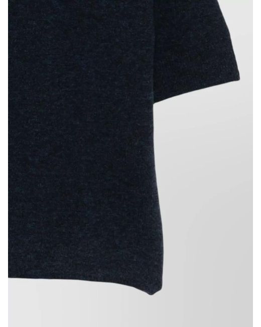 Closed Blue Round Neck Regular Fit Short Sleeve Top