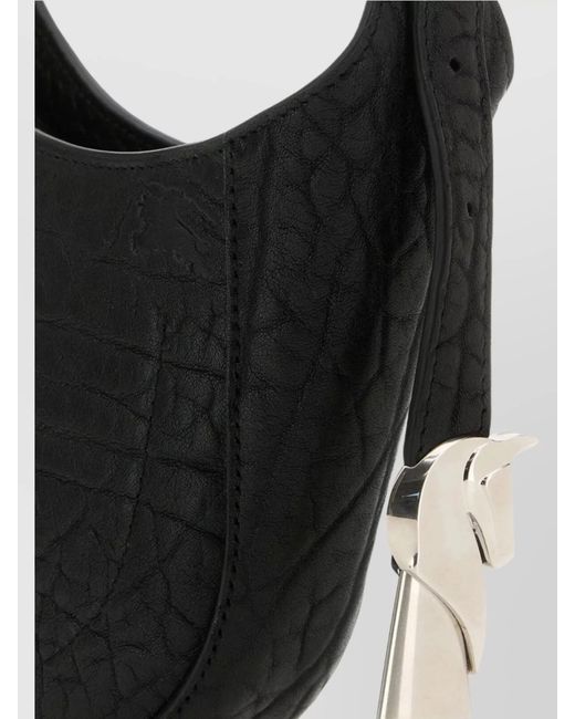 Burberry Black Small Calf Leather Shoulder Bag