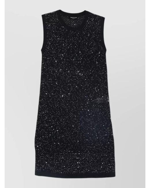 Fabiana Filippi Embellished Sleeveless Mini Dress in Black | Lyst