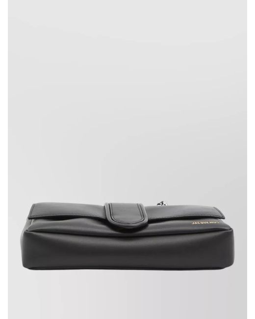 Jacquemus Black Bambino Chain Shoulder Bag Lambskin Leather