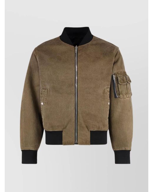Givenchy Green Reversible Bomber Jacket Arm Pocket for men