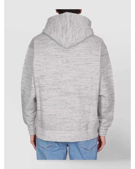 Moschino Blue Logo Print Hoodie for men
