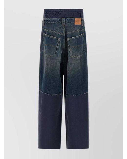 Balenciaga Blue Jeans "Patched Molleton" for men