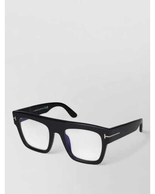 Tom Ford Black Sunglasses Ft0847 Square Frame Lightweight Design
