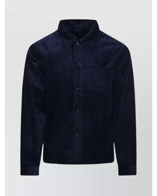 Ralph Lauren Blue Utility Jacket With Chest Pocket And Long Sleeves for men