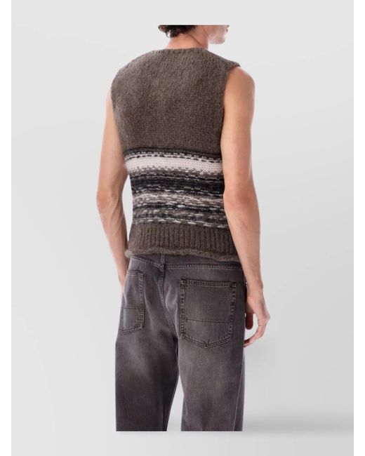 Our Legacy Multicolor Mohair Wool Sleeveless Tank Top for men