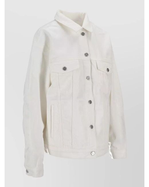 Anine Bing White Denim Jacket