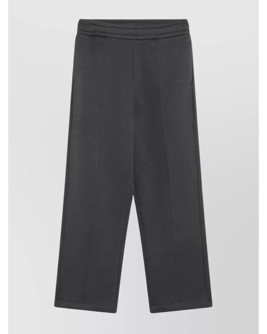 AMI Gray Straight-Leg Jogging Trousers for men