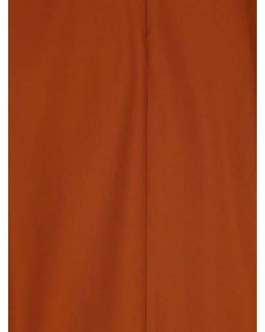 Saint Laurent Brown Silk Halterneck Long-Sleeve Knitted Top