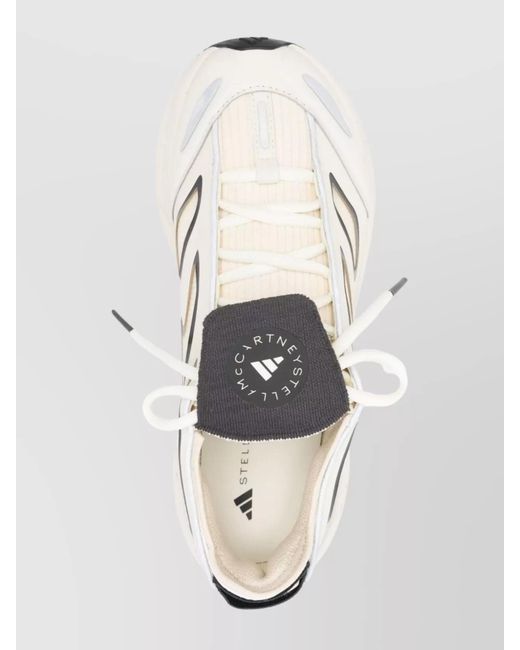 Adidas By Stella McCartney White Printed Low-Top Sneakers