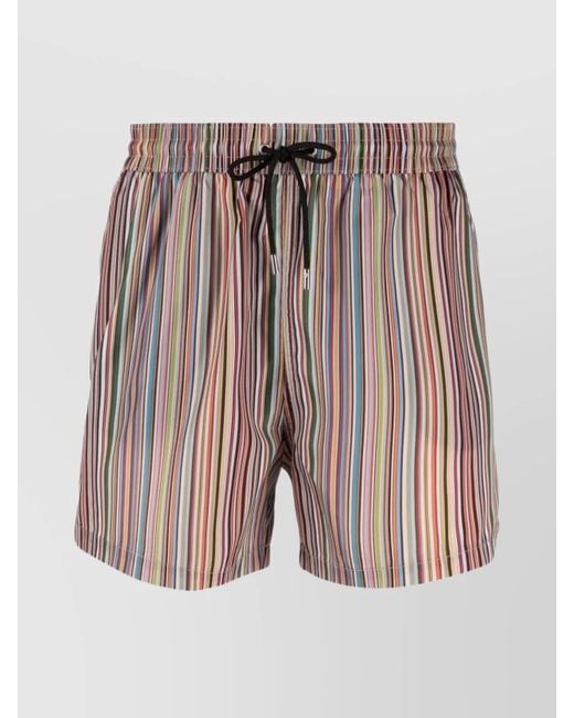 Paul Smith Multicolor Striped Swim Shorts for men