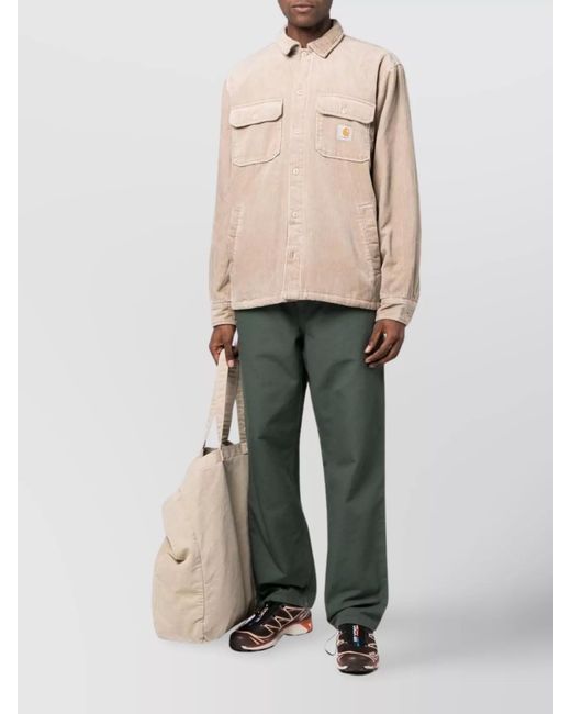 Carhartt Natural Corduroy Relaxed-Fit Shirt Jacket for men