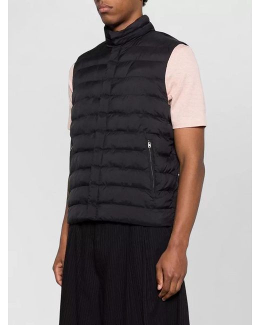Herno Black Down Padded Gilet for men