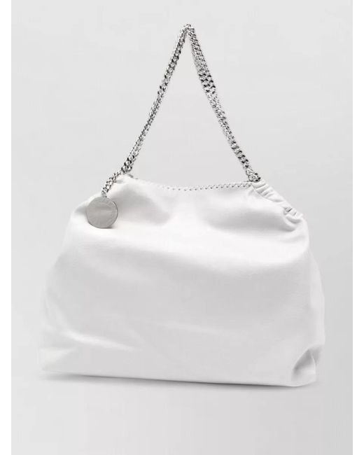 Stella McCartney White Falabella Drawstring Shoulder Bag