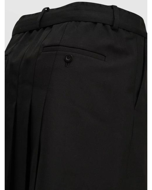 Sacai Black Pleated Skirt