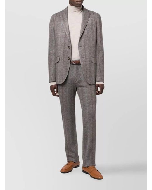 Etro Gray Regular-Fit Jersey Blazer for men
