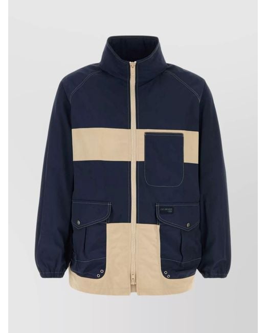 Fay Blue Two Tone Nylon Jacket for men