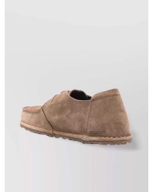 Birkenstock Natural Suede Lace-Up Sneakers for men