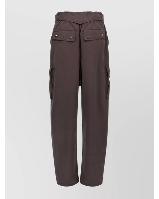 ANDAMANE Brown Straight-Leg Trousers