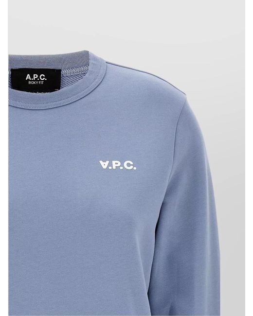A.P.C. Blue Boxy Petit Vpc Sweatshirt