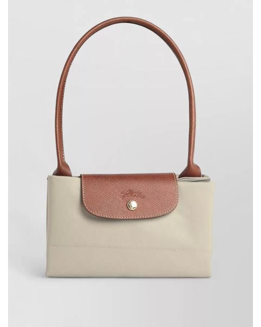 Longchamp White Le Pliage Original Recycled Shoulder Tote Bag