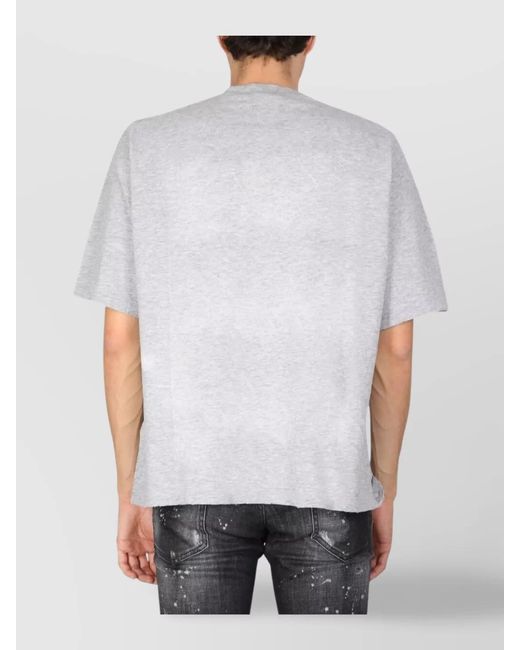 DSquared² White Logo Print T-Shirt for men