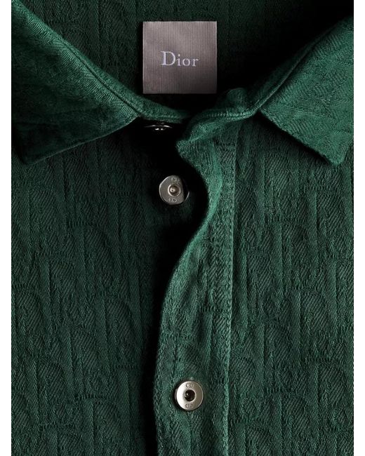 Dior Green Denim Shirt for men