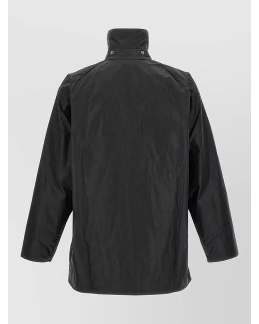 Barbour Gray Waxed Cotton Jacket for men